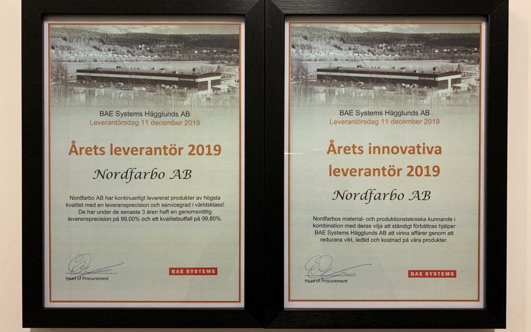 Årets leverantör och årets innovativa leverantör 2019